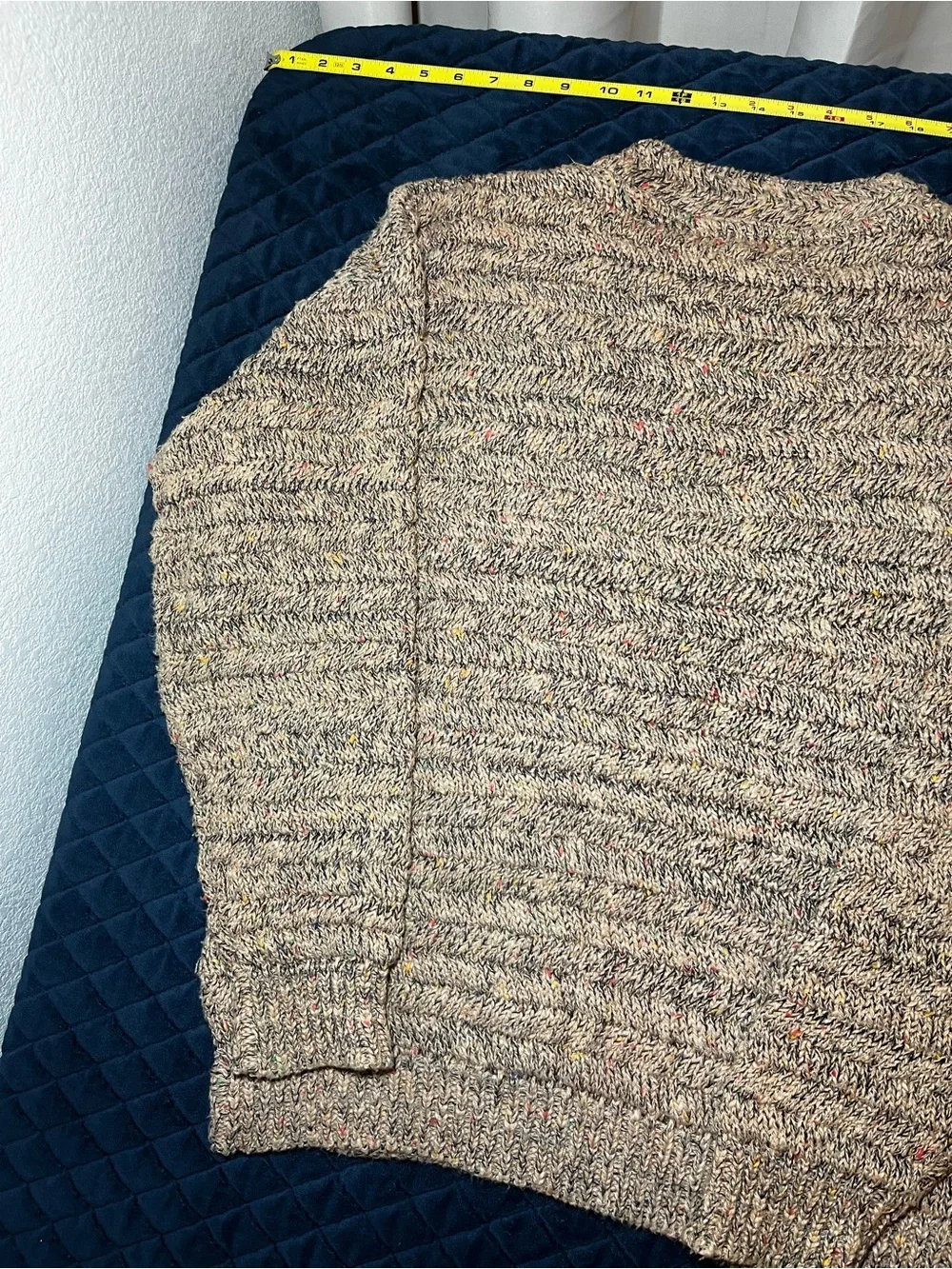 Vintage Tony Lambert Men's Marled Comfy Crewneck Sweater